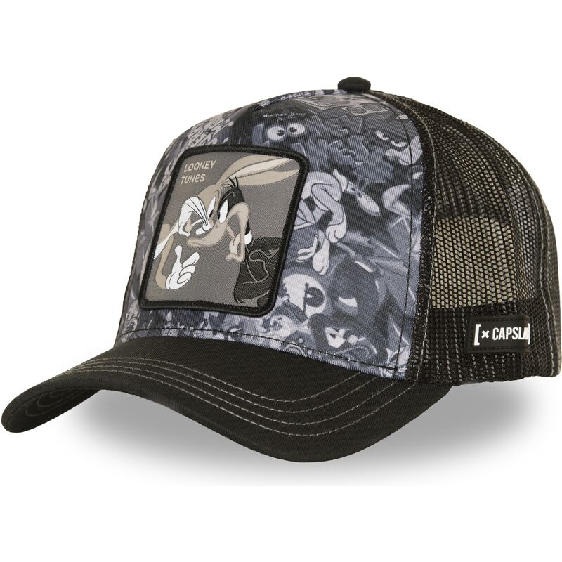 kepure-islenkta-juoda-snapback-loo14-duo-kiskis-bagsis-ir-antinas-lukas-looney-tunes-capslab