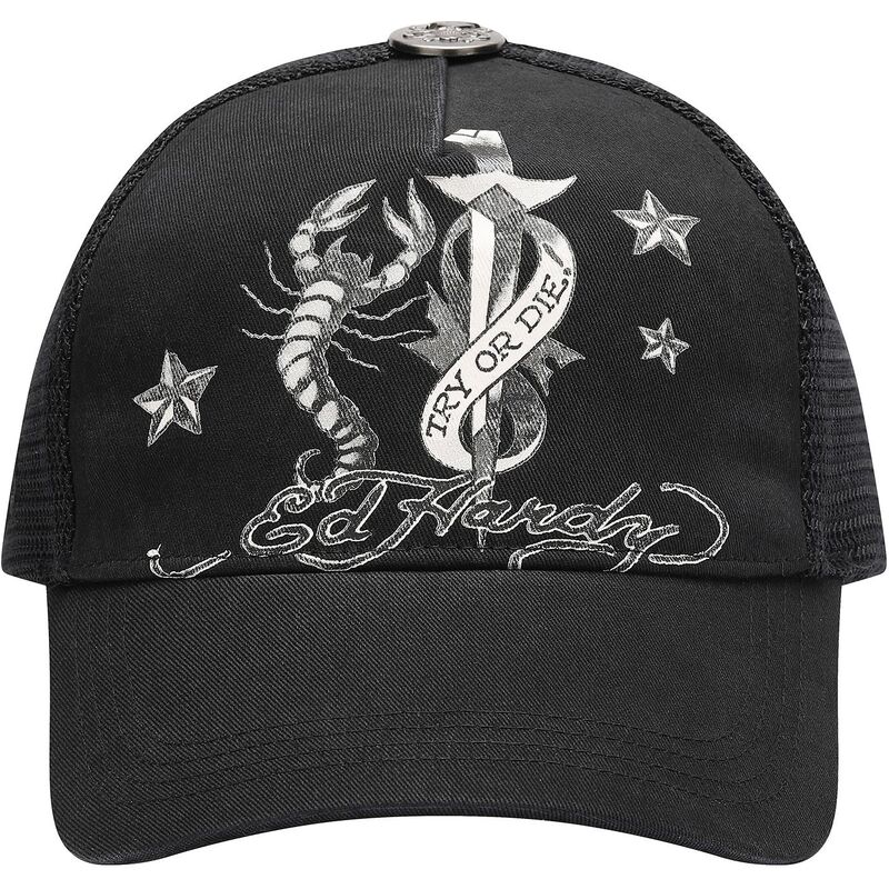 kepure-islenkta-juoda-snapback-dagger-scorpion-ed-hardy