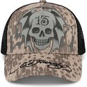 kepure-islenkta-pilka-snapback-13-skull-ed-hardy