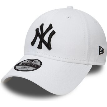 Kepurė išlenkta balta reguliuojamas vaikams 9FORTY League Essential New York Yankees MLB New Era