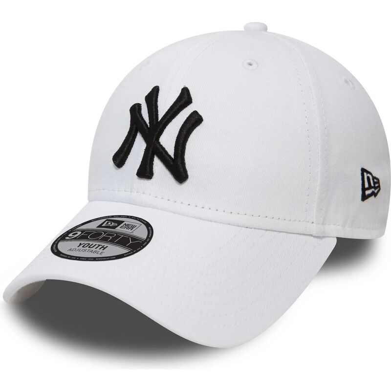 kepure-islenkta-balta-reguliuojamas-vaikams-9forty-league-essential-new-york-yankees-mlb-new-era