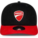 kepure-islenkta-juoda-snapback-9seventy-stretch-snap-contrast-visor-ducati-motor-motogp-new-era