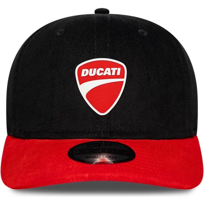 kepure-islenkta-juoda-snapback-9seventy-stretch-snap-contrast-visor-ducati-motor-motogp-new-era