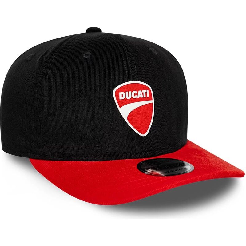kepure-islenkta-juoda-snapback-9seventy-stretch-snap-contrast-visor-ducati-motor-motogp-new-era