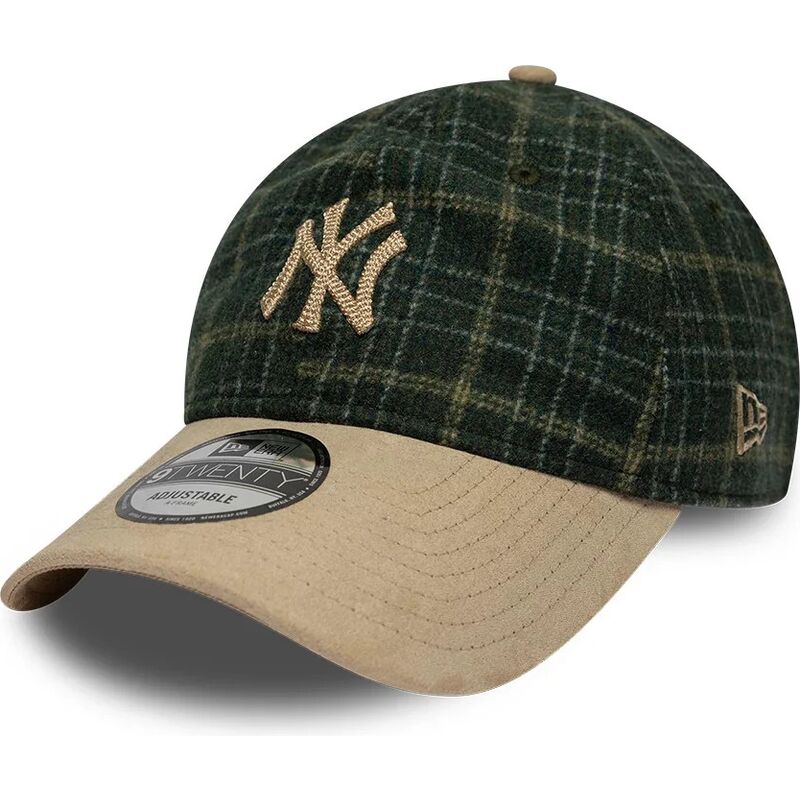 kepure-islenkta-zalia-reguliuojamas-9twenty-mix-check-new-york-yankees-mlb-new-era