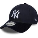 kepure-islenkta-tamsiai-melyna-snapback-9forty-m-crown-cord-visor-new-york-yankees-mlb-new-era
