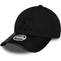 kepure-islenkta-juoda-reguliuojamas-9forty-m-crown-a-frame-fabric-mix-new-york-yankees-mlb-new-era