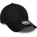 kepure-islenkta-juoda-reguliuojamas-9forty-m-crown-a-frame-fabric-mix-new-york-yankees-mlb-new-era