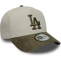 kepure-islenkta-zalia-snapback-9forty-e-frame-suede-visor-los-angeles-dodgers-mlb-new-era