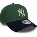 kepure-islenkta-zalia-snapback-9forty-e-frame-suede-visor-new-york-yankees-mlb-new-era