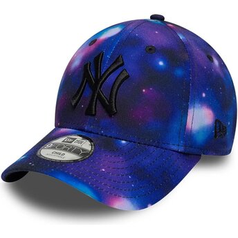 Kepurė išlenkta įvairiaspalvis snapback vaikams 9FORTY All Over Print Space New York Yankees MLB New Era