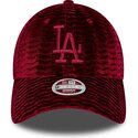 kepure-islenkta-raudona-reguliuojamas-9forty-velour-los-angeles-dodgers-mlb-new-era