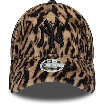 Kepurė išlenkta leopardinis reguliuojamas 9FORTY Ocelot Print New York Yankees MLB New Era
