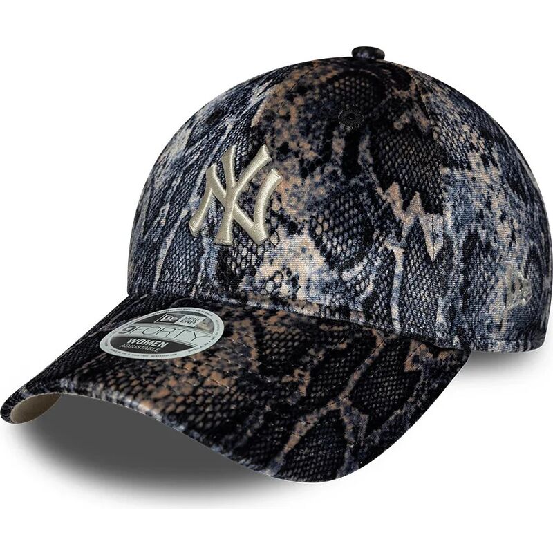 kepure-islenkta-ivairiaspalvis-reguliuojamas-9forty-snake-print-new-york-yankees-mlb-new-era