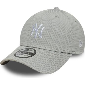 Kepurė išlenkta pilka priglundanti 39THIRTY Stretch Mesh New York Yankees MLB New Era
