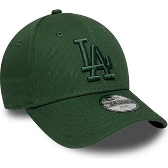 Kepurė išlenkta žalia reguliuojamas vaikams 9FORTY League Essential Los Angeles Dodgers MLB New Era