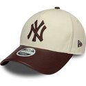 kepure-islenkta-smelio-reguliuojamas-9forty-m-crown-fabric-mix-new-york-yankees-mlb-new-era