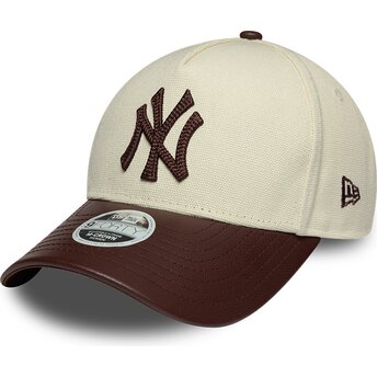 Kepurė išlenkta smėlio reguliuojamas 9FORTY M-Crown Fabric Mix New York Yankees MLB New Era