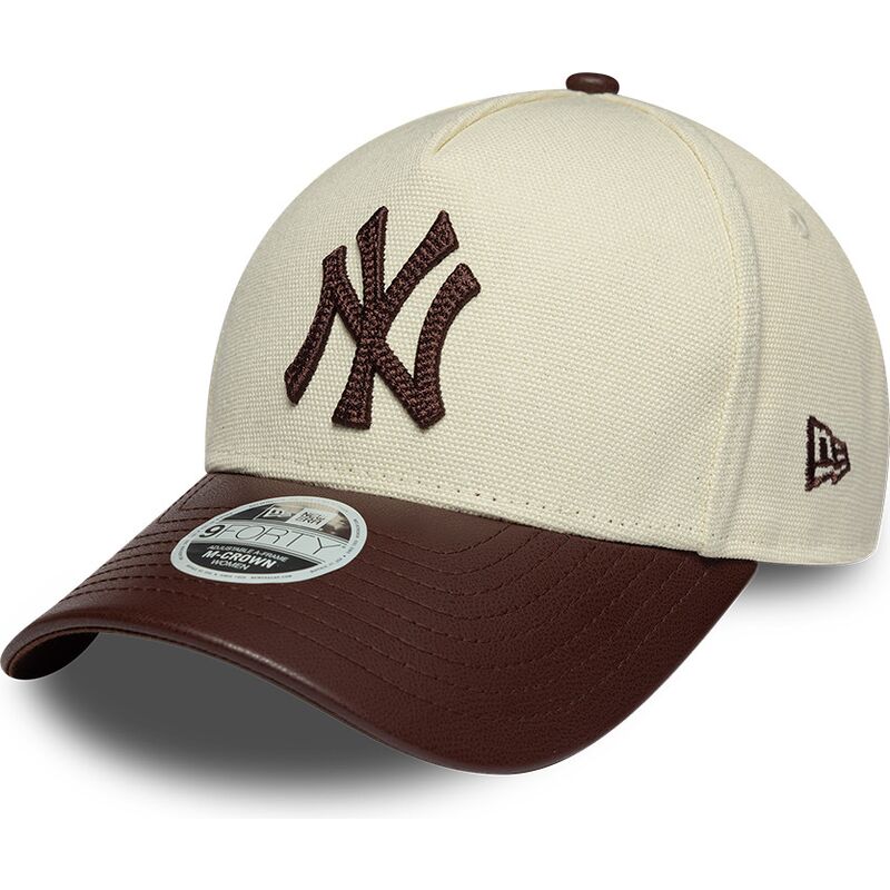 kepure-islenkta-smelio-reguliuojamas-9forty-m-crown-fabric-mix-new-york-yankees-mlb-new-era