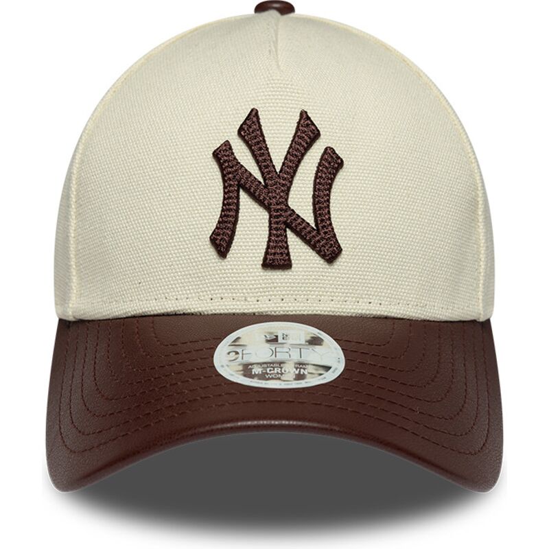 kepure-islenkta-smelio-reguliuojamas-9forty-m-crown-fabric-mix-new-york-yankees-mlb-new-era