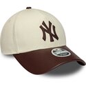 kepure-islenkta-smelio-reguliuojamas-9forty-m-crown-fabric-mix-new-york-yankees-mlb-new-era