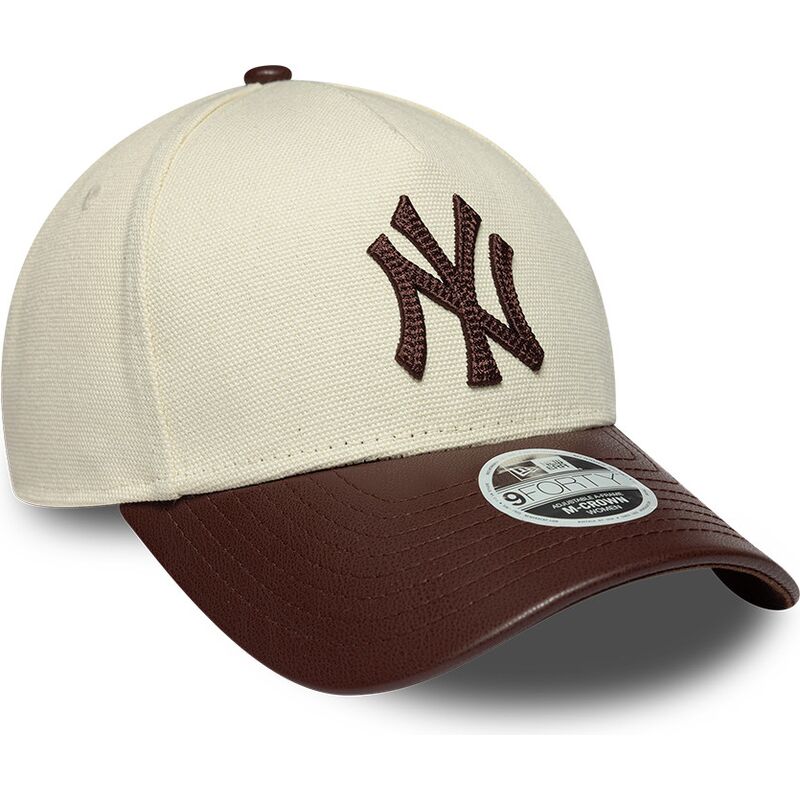 kepure-islenkta-smelio-reguliuojamas-9forty-m-crown-fabric-mix-new-york-yankees-mlb-new-era