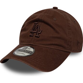 Kepurė išlenkta ruda reguliuojamas 9TWENTY Washed Midi Los Angeles Dodgers MLB New Era