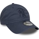 kepure-islenkta-melyna-reguliuojamas-9twenty-washed-midi-new-york-yankees-mlb-new-era