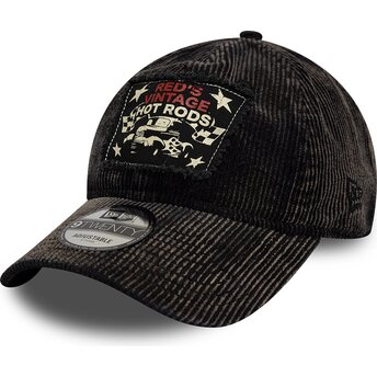 Kepurė išlenkta juoda reguliuojamas 9TWENTY Patch Acid Cord Hot Rods New Era