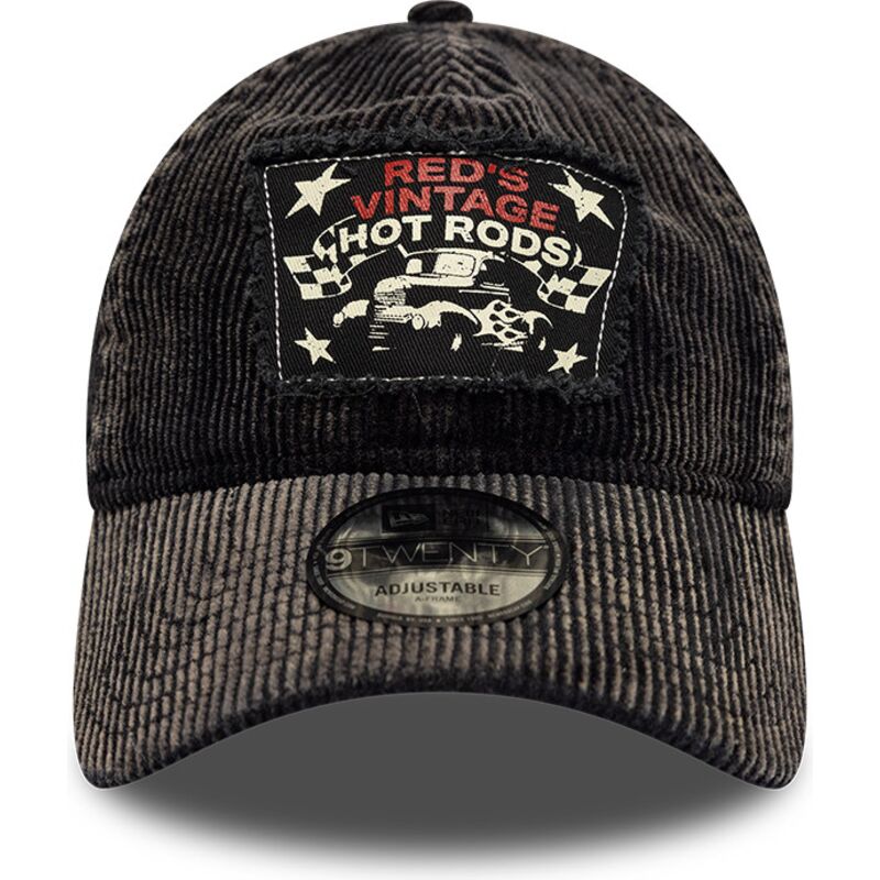 kepure-islenkta-juoda-reguliuojamas-9twenty-patch-acid-cord-hot-rods-new-era