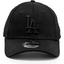 kepure-islenkta-juoda-reguliuojamas-9forty-league-essential-los-angeles-dodgers-mlb-new-era