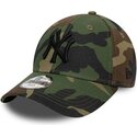 kepure-islenkta-kamufliazas-reguliuojamas-vaikams-9forty-league-essential-new-york-yankees-mlb-new-era