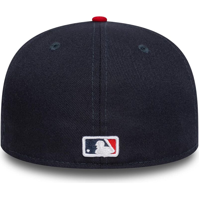 kepure-plokscia-tamsiai-melyna-priglundanti-59fifty-ac-perf-atlanta-braves-mlb-new-era