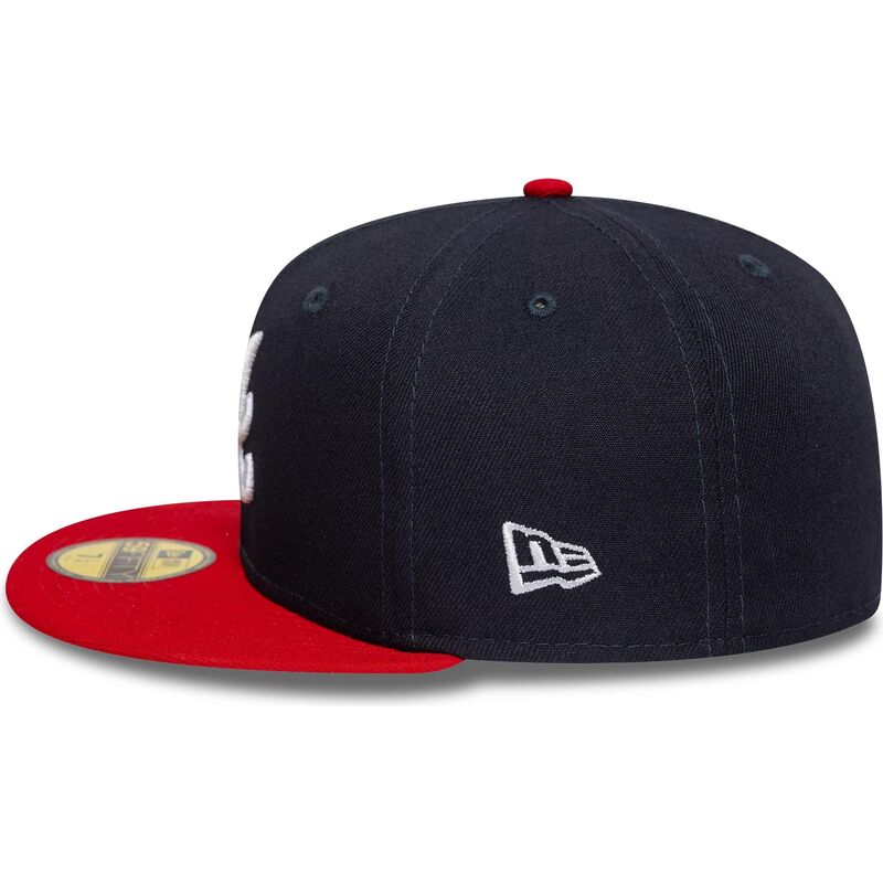 kepure-plokscia-tamsiai-melyna-priglundanti-59fifty-ac-perf-atlanta-braves-mlb-new-era