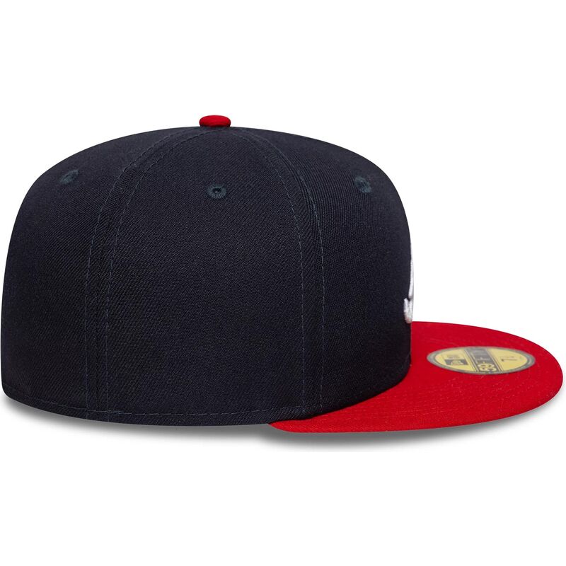 kepure-plokscia-tamsiai-melyna-priglundanti-59fifty-ac-perf-atlanta-braves-mlb-new-era
