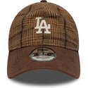kepure-islenkta-ruda-reguliuojamas-9twenty-mix-check-los-angeles-dodgers-mlb-new-era