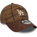 kepure-islenkta-ruda-reguliuojamas-9twenty-mix-check-los-angeles-dodgers-mlb-new-era