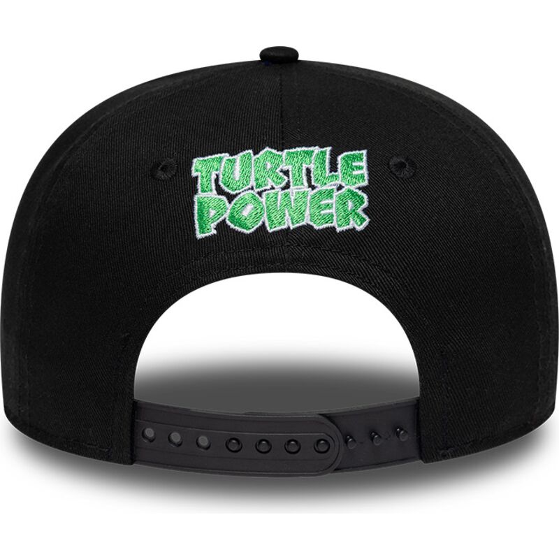 kepure-plokscia-juoda-snapback-vaikams-9fifty-cowabunga-pizza-tortugas-ninja-new-era