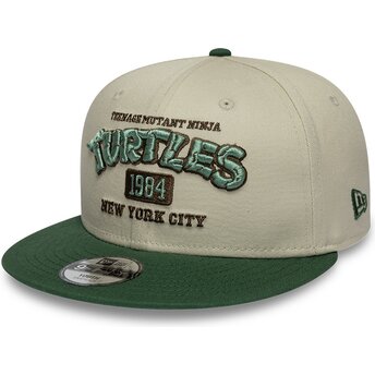 Kepurė plokščia žalia snapback vaikams 9FIFTY Tortugas Ninja New Era
