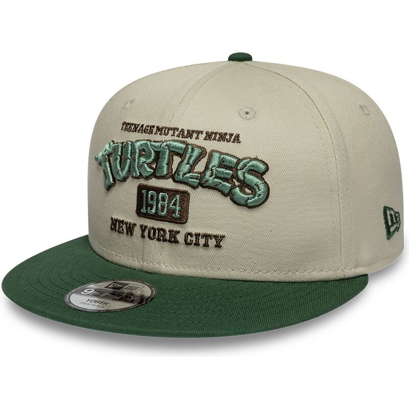 kepure-plokscia-zalia-snapback-vaikams-9fifty-tortugas-ninja-new-era