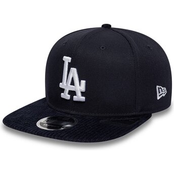 Kepurė plokščia tamsiai mėlyna snapback 9FIFTY Cord Visor Los Angeles Dodgers MLB New Era
