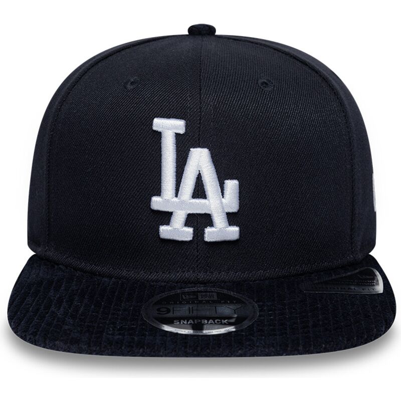 kepure-plokscia-tamsiai-melyna-snapback-9fifty-cord-visor-los-angeles-dodgers-mlb-new-era