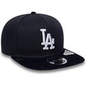 kepure-plokscia-tamsiai-melyna-snapback-9fifty-cord-visor-los-angeles-dodgers-mlb-new-era
