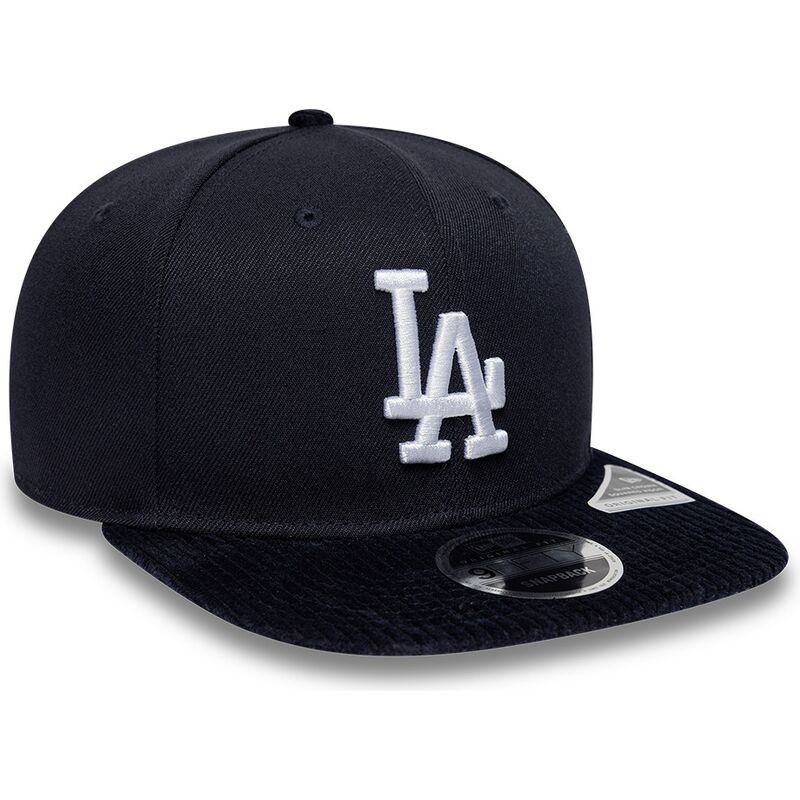 kepure-plokscia-tamsiai-melyna-snapback-9fifty-cord-visor-los-angeles-dodgers-mlb-new-era