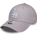 kepure-islenkta-violetine-reguliuojamas-9forty-league-essential-los-angeles-dodgers-mlb-new-era