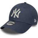 kepure-islenkta-melyna-reguliuojamas-vaikams-9forty-league-essential-new-york-yankees-mlb-new-era