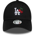 kepure-islenkta-juoda-reguliuojamas-9forty-fruit-icon-cherry-los-angeles-dodgers-mlb-new-era