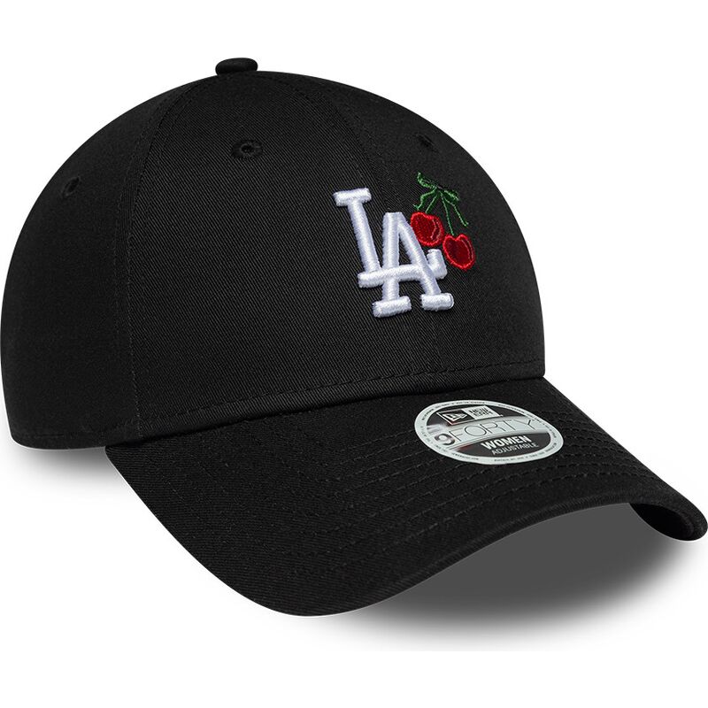 kepure-islenkta-juoda-reguliuojamas-9forty-fruit-icon-cherry-los-angeles-dodgers-mlb-new-era