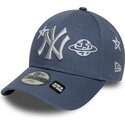 kepure-islenkta-melyna-reguliuojamas-vaikams-9forty-space-glow-in-the-dark-new-york-yankees-mlb-new-era