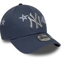 kepure-islenkta-melyna-reguliuojamas-vaikams-9forty-space-glow-in-the-dark-new-york-yankees-mlb-new-era